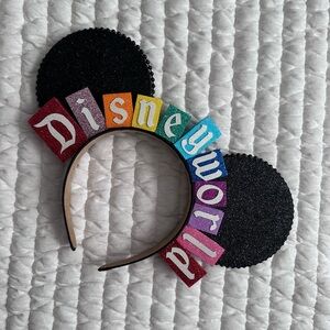 Disneyworld Marquee Glitter Minnie Ears